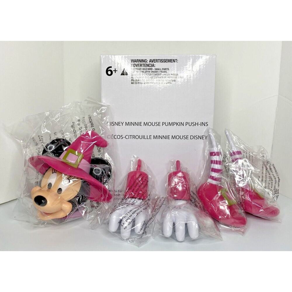 2016‎ Disney Minnie Mouse Pumpkin Push-In Set NIB SKU U14